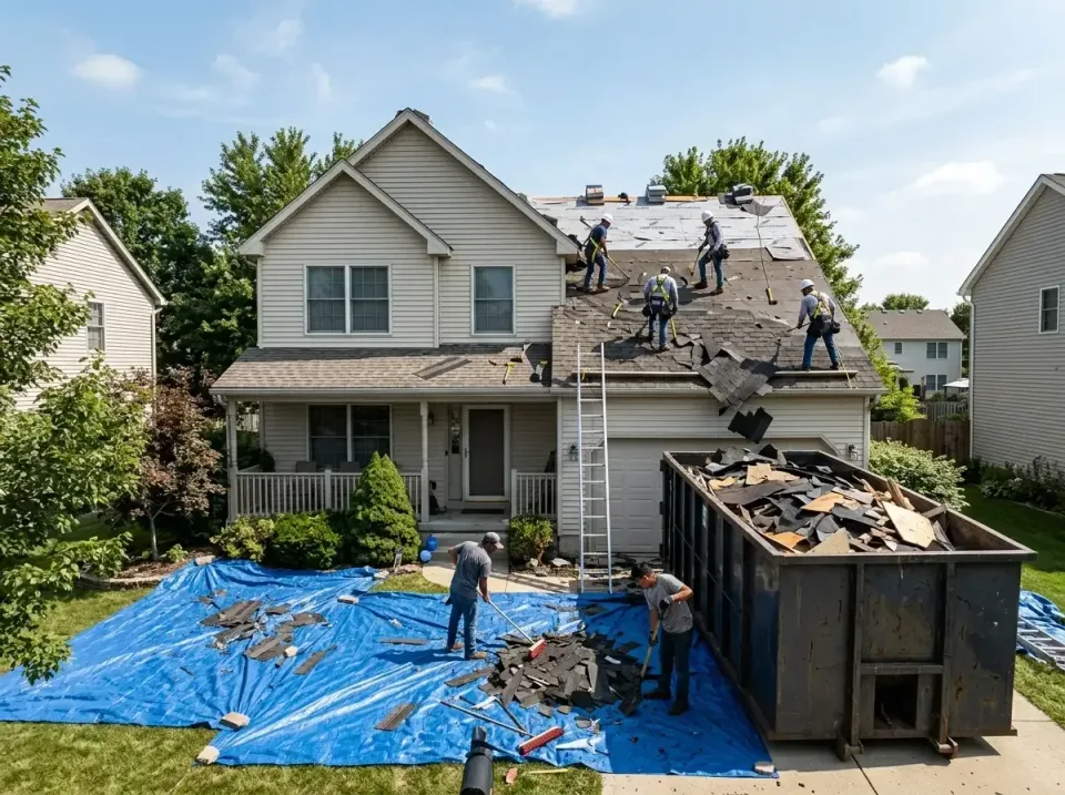 roof-replacement-debris-remova-004 — frequently asked questions, Cheapest Dumpster Rentals in Albion, IN